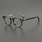 Wade Vintage Acetate Round Glasses Frame Round Frames Southood Striped Green